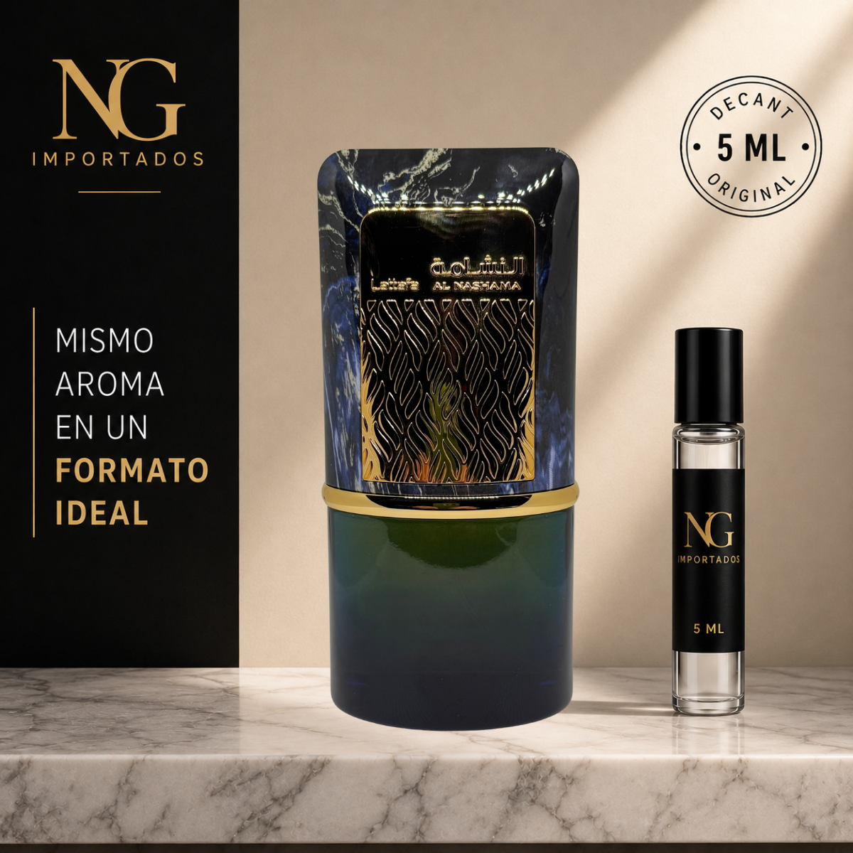 Decant Al Nashama Caprice Lattafa – 5 ml | Original