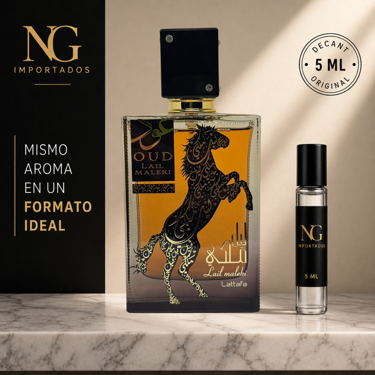 Decant Oud Lail Maleki Lattafa – 5 ml | Original