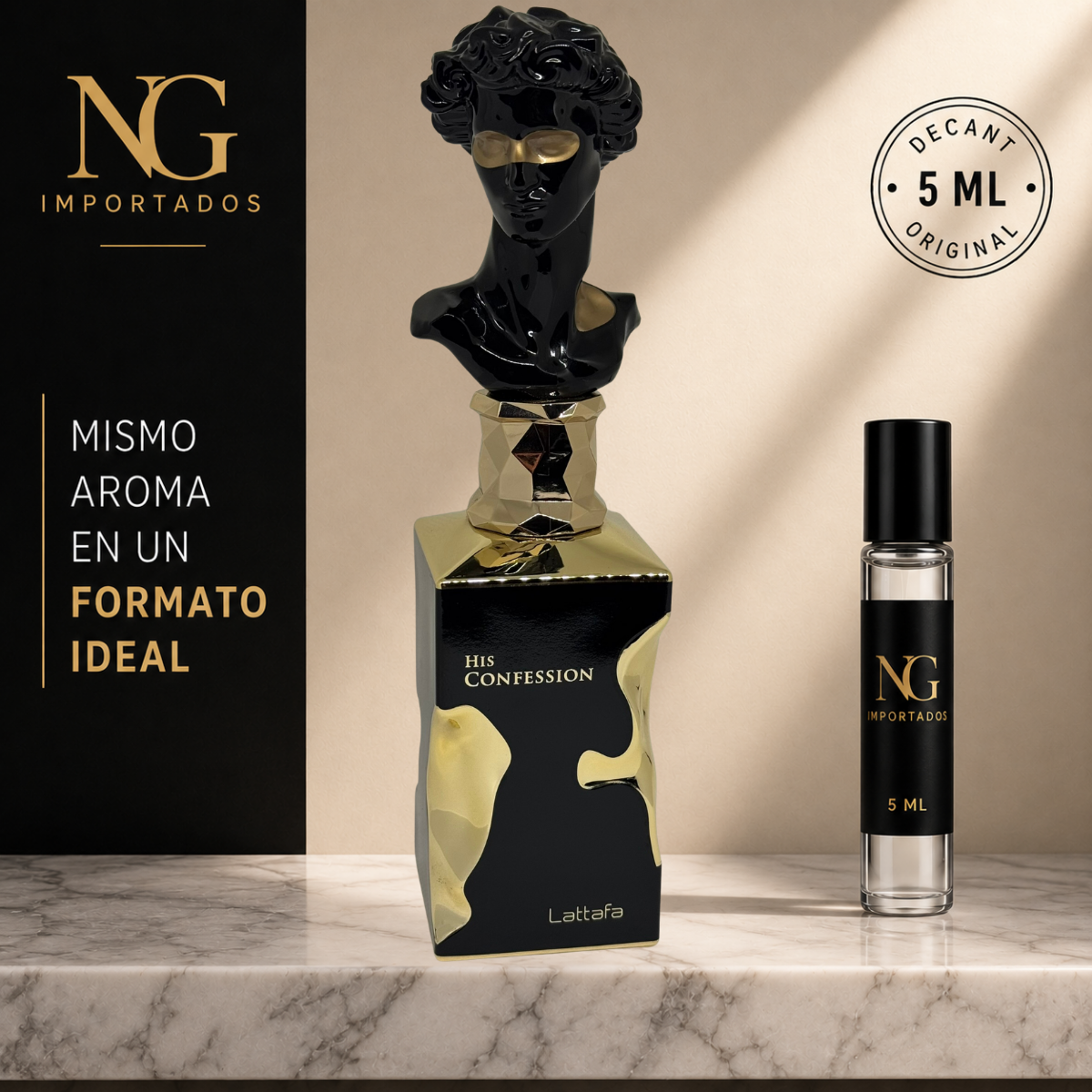 Decant His Confession Lattafa – 5 ml | Original