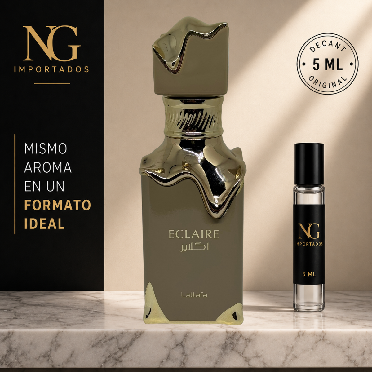 Decant Eclaire Lattafa – 5 ml | Original