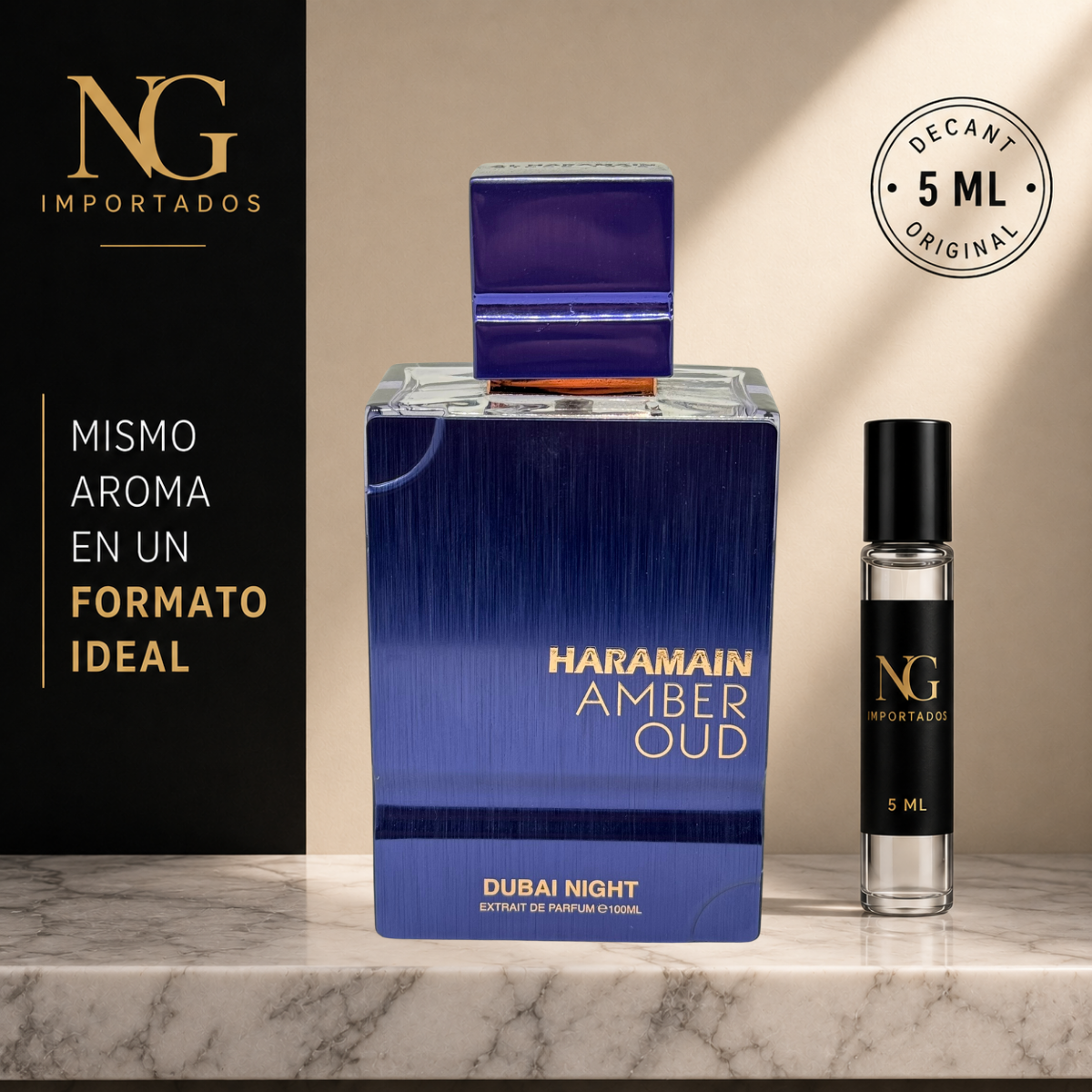 Decant Amber Oud Dubai Night Al Haramain – 5 ml | Original