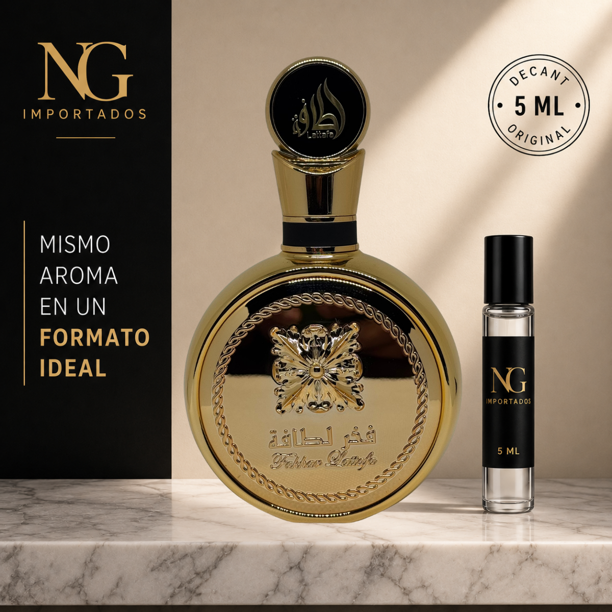 Decant Fakhar Gold Extrait Lattafa – 5 ml | Original