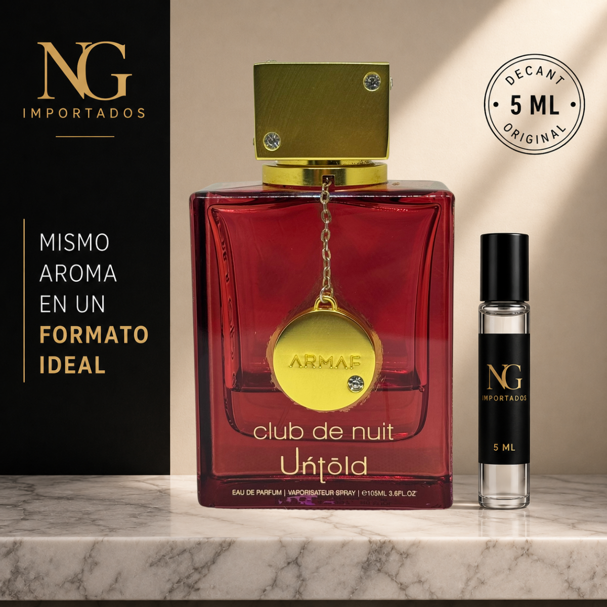 Decant Club de Nuit Untold Armaf – 5 ml | Original
