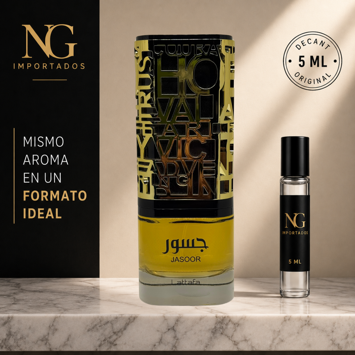 Decant Jasoor Lattafa – 5 ml | Original