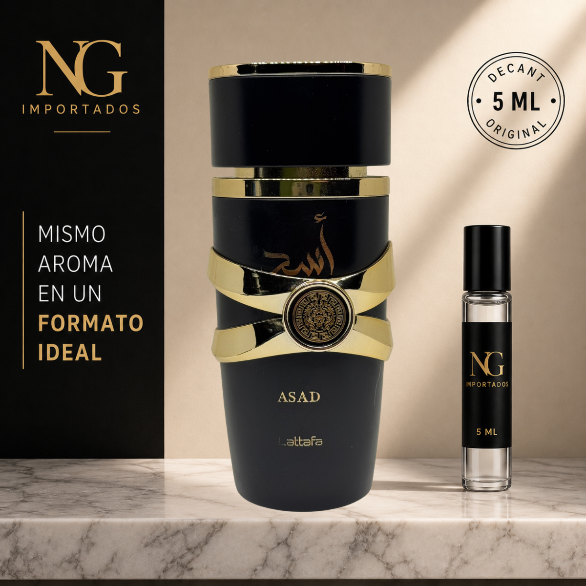 Decant Asad Lattafa – 5 ml | Original