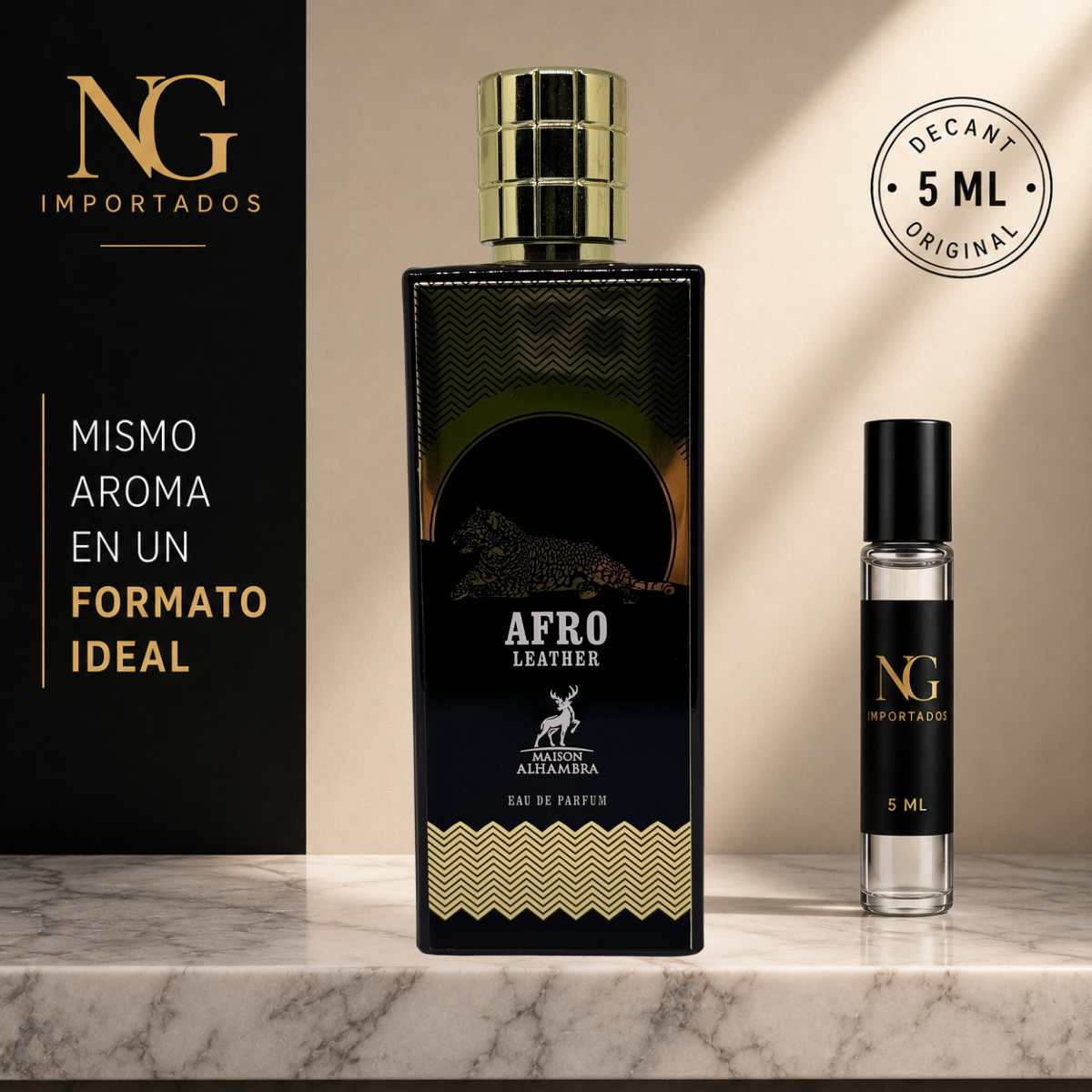 Decant Afro Leather Maison Alhambra – 5 ml | Original