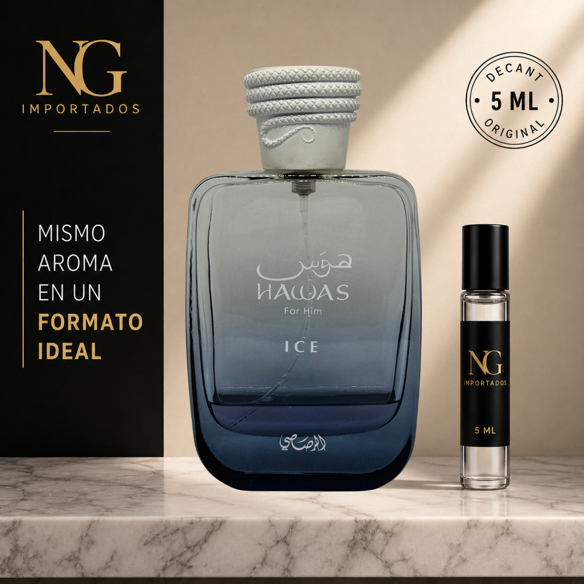 Decant Hawas Ice Rasasi – 5 ml | Original