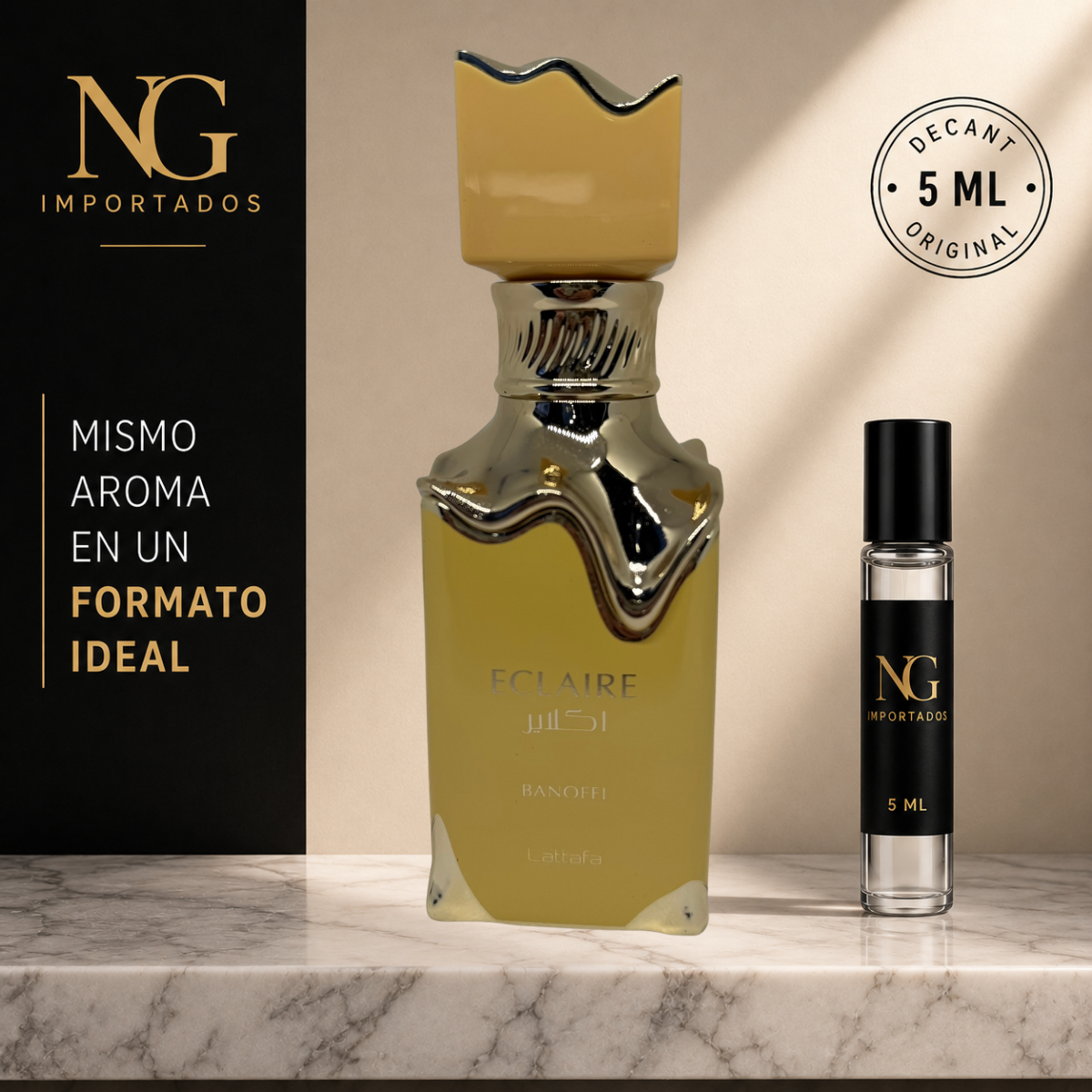 Decant Eclaire Banoffi Lattafa – 5 ml | Original