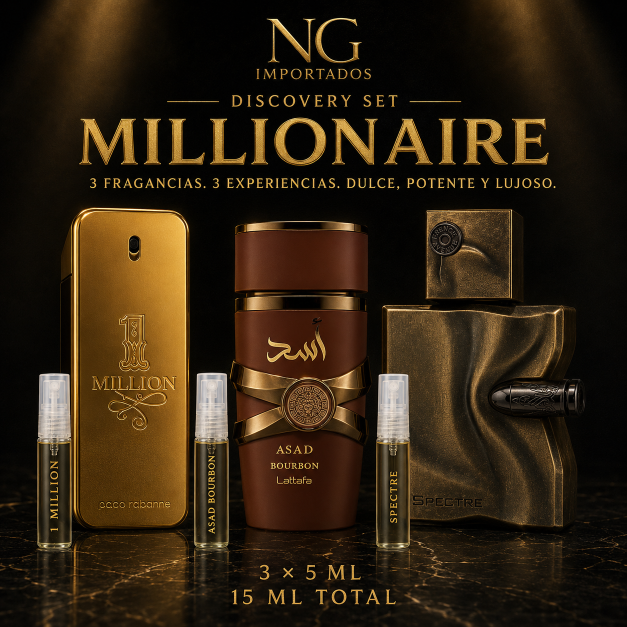Combo Decants Millionaire – 3×5 ml.