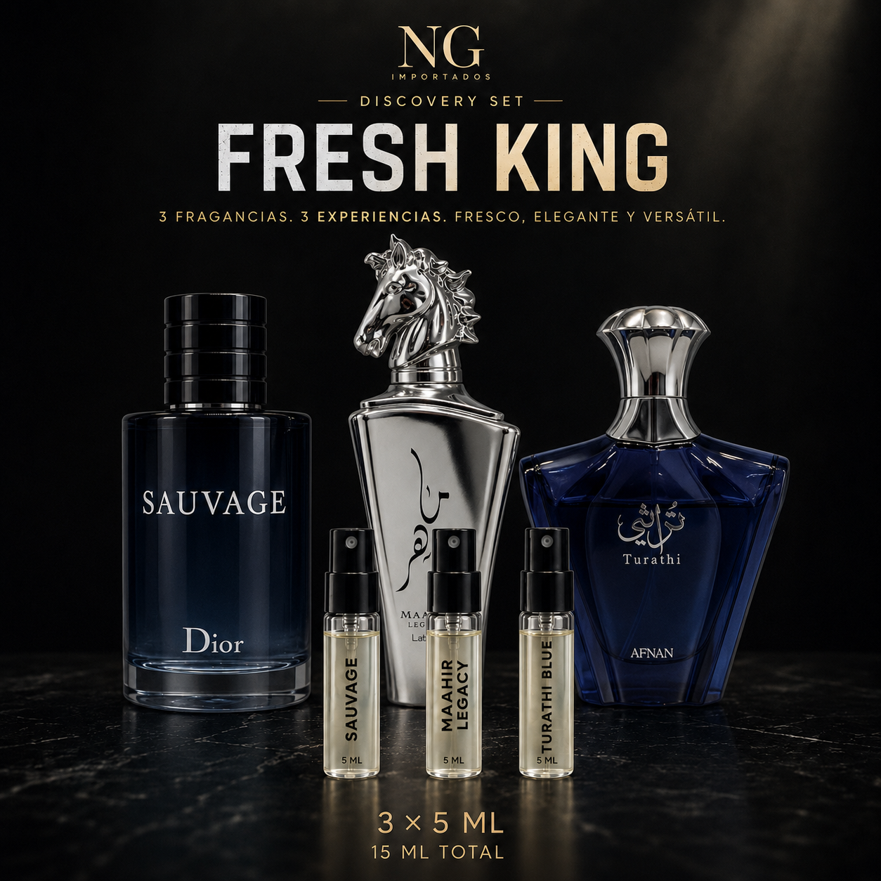 Combo Decants Fresh King – 3×5 ml.