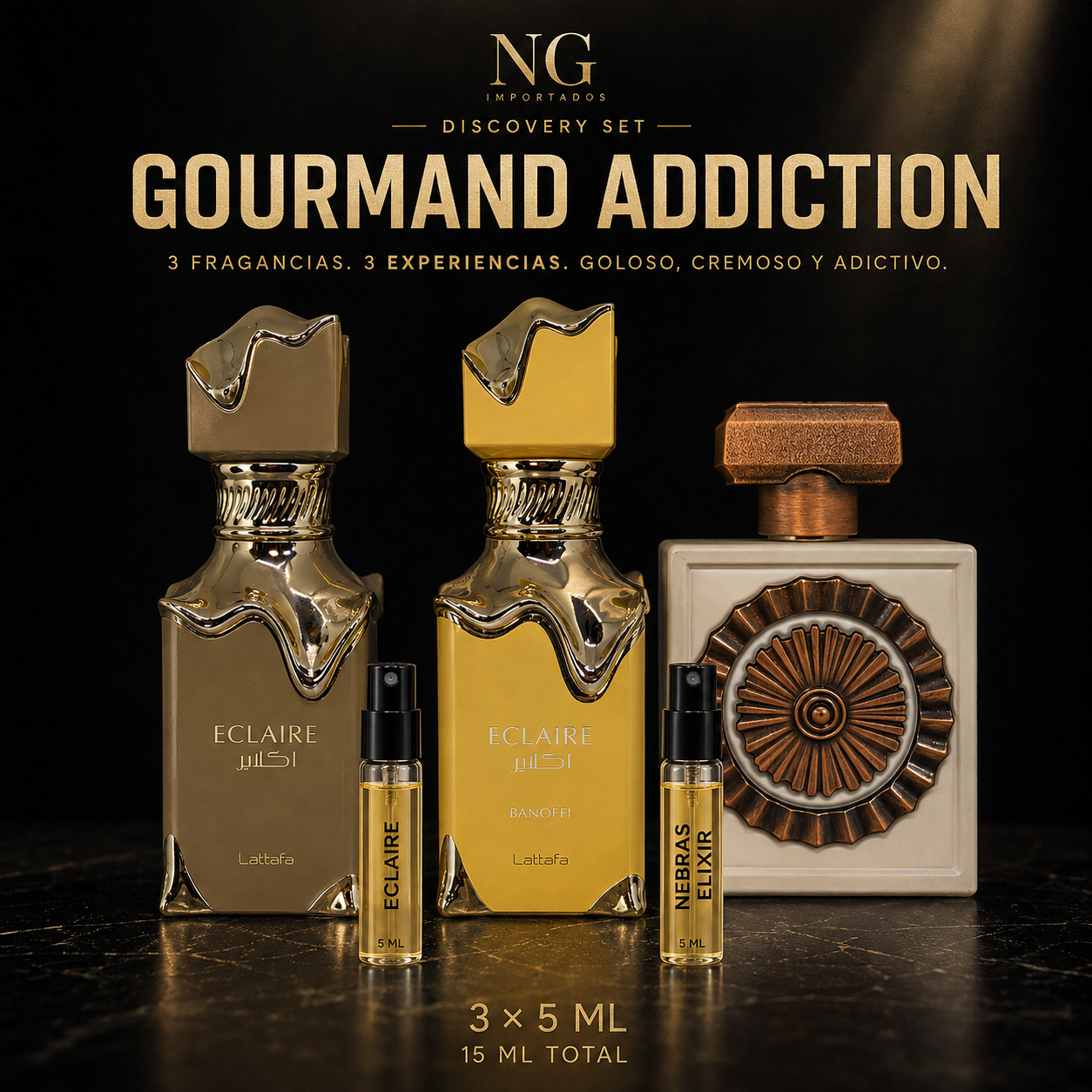 Combo Decants Gourmand Addiction – 3×5 ml.