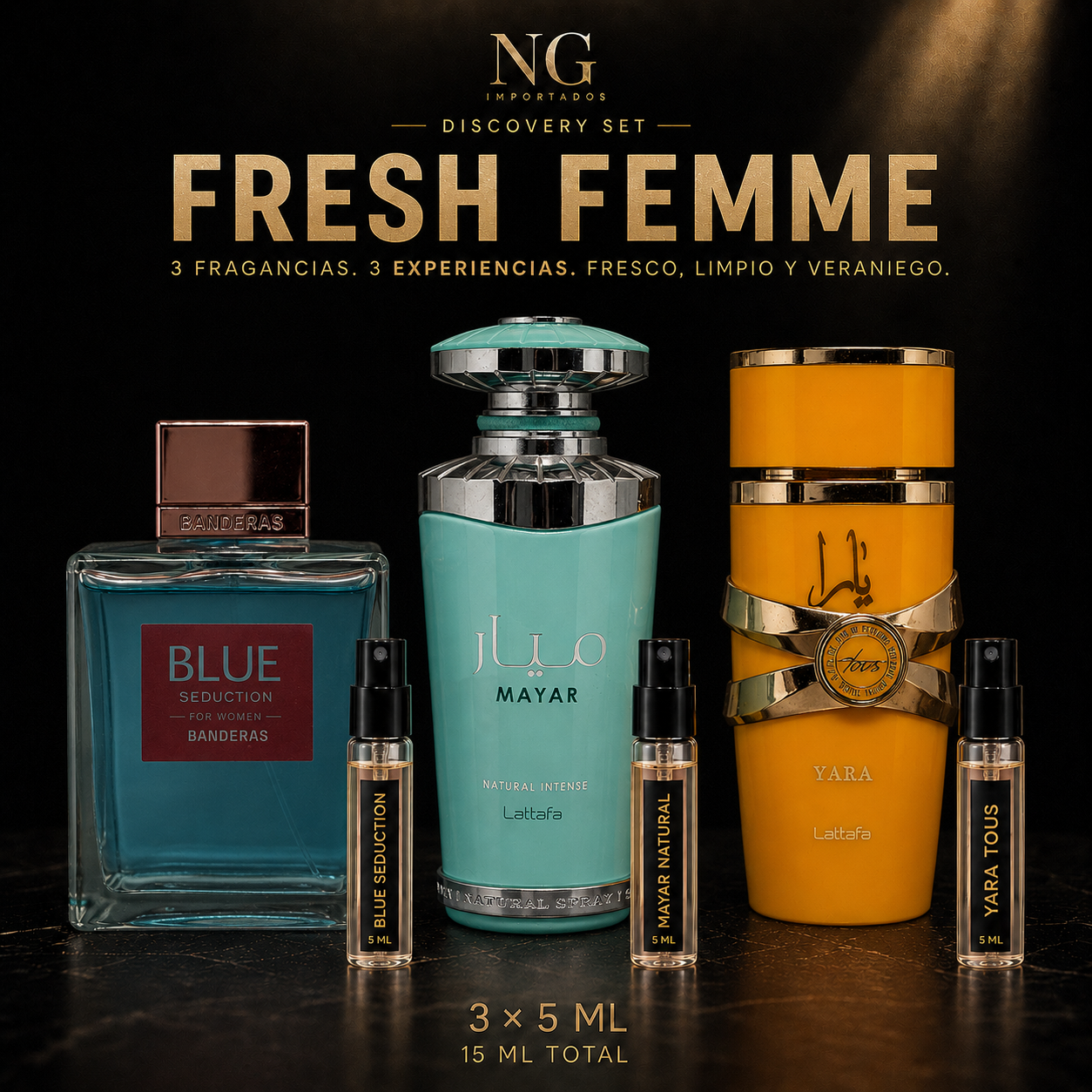 Combo Decants Fresh Femme – 3×5 ml.